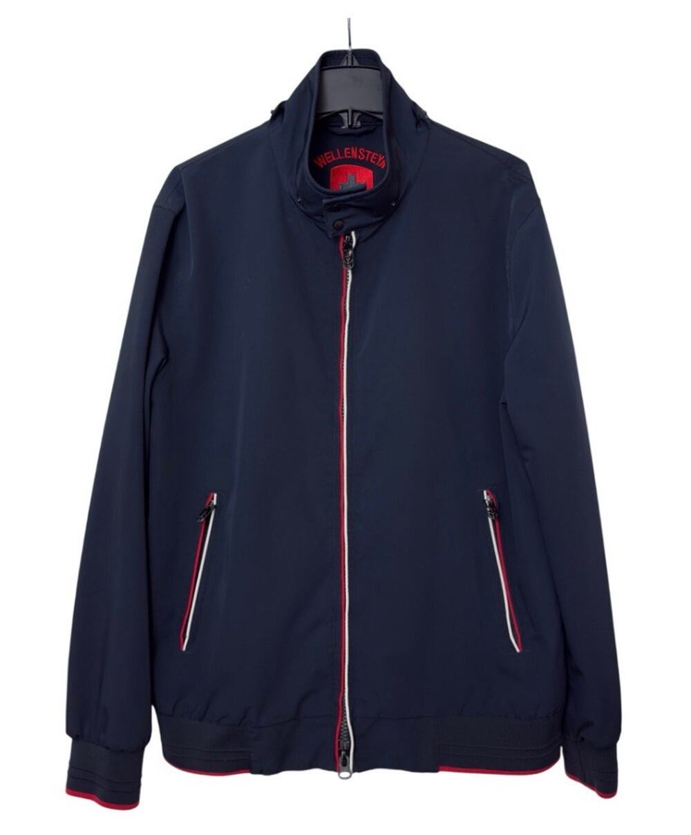 Wellensteyn Mens College Jacket Softshell Navy Red Trim Windproof Air Tech 2XL
